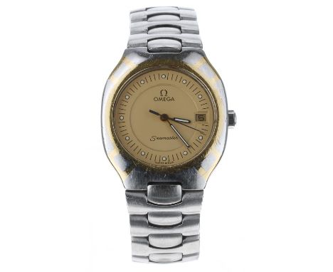 Omega Seamaster Polaris gold and stainless steel gentleman's wristwatch, reference no. 396.1022, serial no. 50358xxx, circa l
