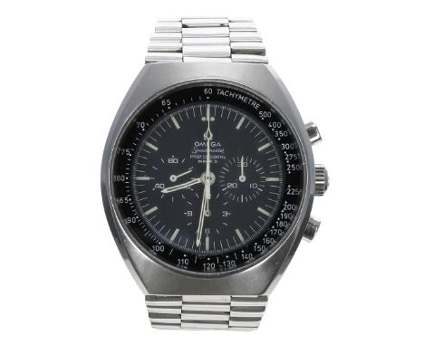 Omega Speedmaster Professional Mark II Chronograph stainless steel gentleman's bracelet watch, reference no. 145.014, serial 