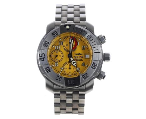Sector No Limits Diving Team Chrono Professional 1000 meters-3300ft Chronograph automatic titanium Diver's wristwatch, refere
