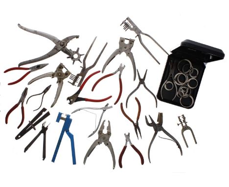 Quantity of watchmaker's tools to include pliers etc