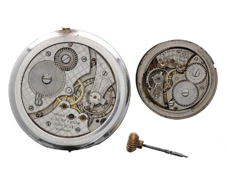 Swiss lever pocket watch movement, 15 jewel 4 adjusts, silvered Arabic dial inscribe 'Chronometre Jovita', 47mm, within a pro