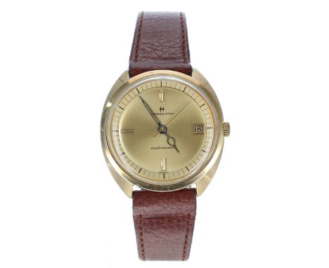 Hamilton automatic gold plated and stainless steel gentleman's wristwatch, reference no. 4049-4, case no. 1119xxx, circa 1960