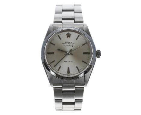 SERVICED IN JUNE 2023 - Rolex Oyster Perpetual Air-King Precision stainless steel gentleman's wristwatch, reference no. 5500,