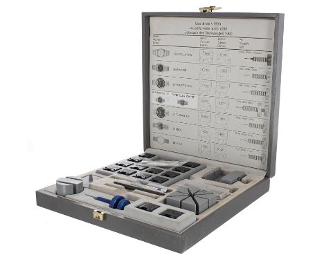 Omega cased bracelet changing tool kit - 1990 (two tools missing)