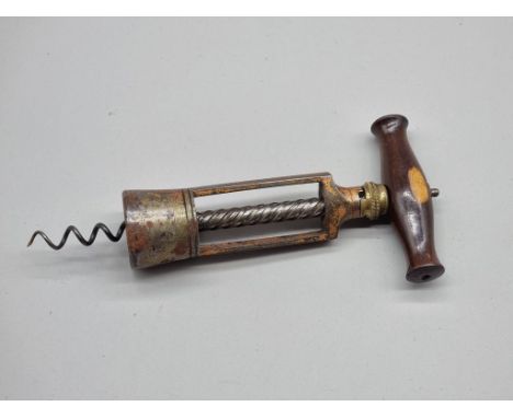 A 19th century 'G Twigg's Patent' corkscrew.&nbsp; 