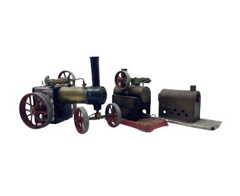 Mamod stationary steam engine, Mamod TEI traction engine and 'The Dendale Gem' stationary engine (3)