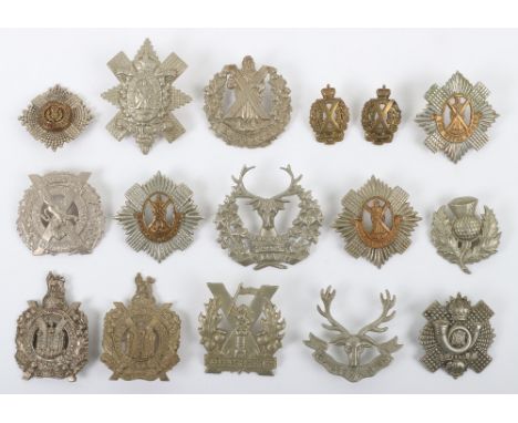 Selection of Scottish Regimental Badges, including NCO’s two piece Scots Guards, 3x Royal Scots, Tyneside Scottish, 2x Kings 