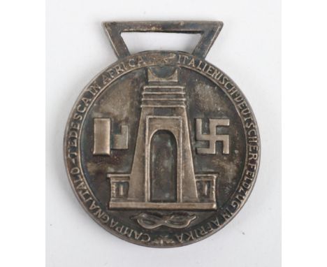 German Afrikakorps Medal, being a zinc example with some bubbling to the award. No bronze finish remaining. No ribbon. 