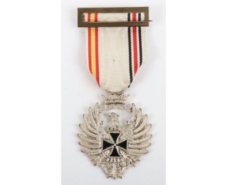 Spanish Volunteers Medal for Russia 1941, complete with ribbon and brass buckle. This example is the post WW2 made example th