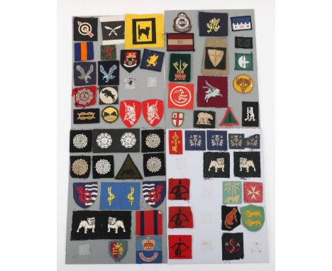 Selection of Cloth Formation Signs, including printed 6th Airborne division formation sign, 1st pattern 49th West Riding divi