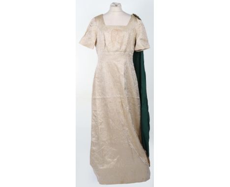 Very Unusual Women’s Royal Army Corps (W.R.A.C) Evening Mess Gown / Dress, finely tailored mess ball gown dress with a short 