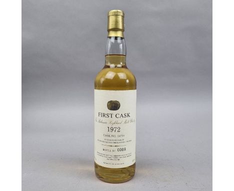 Balvenie 1972,  20 Year Old, First Cask No 14734 Limited Edition Bottle Number 0089 - 46% VolWhisky