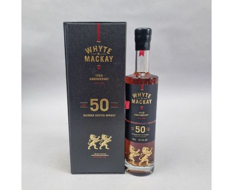 Whyte and Mackay 50 Year Old, 175th Anniversary - 50cl A rare bottling to celebrate Whyte & Mackay 175th Anniversary. A 50 ye