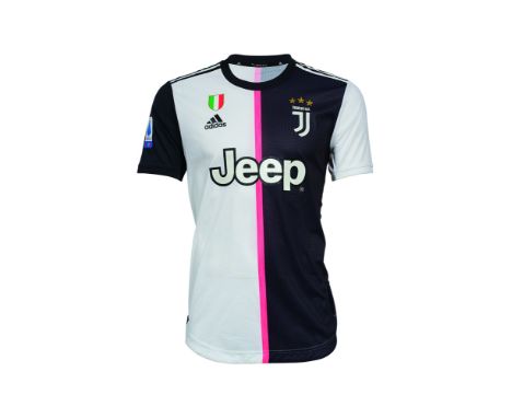 Maillot RONALDO CRISTIANO porté par la Juventus, numéro 7, lors du match Juventus FC - Atalanta le 11 juillet 2020, saison 20
