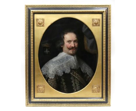 Circle of Justus van Egmont (Leiden 1601-1674 Antwerp), Portrait of Baron de Ribaucourt of Brabant wearing an intricate lace 