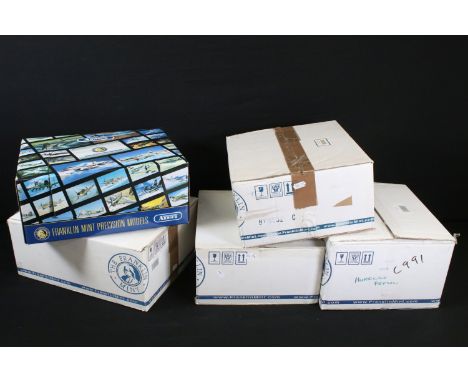 Four boxed Franklin Mint Armour Collection 1/48 diecast model aircraft to include B11C975 A6M5 MDL 52-IMP Navy 201 Kokut, B11