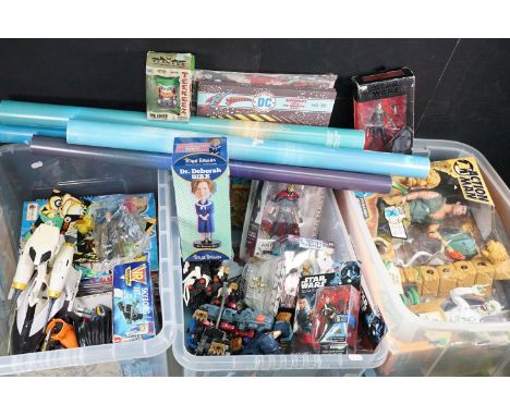 Large collection of mixed figures, board games, comics &amp; collectibles featuring 2 x boxed Tv Related Monopoly's (Game Of 