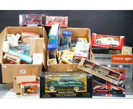 Large collection of boxed diecast featuring 4 x Miasto Sports Car Collection, 3 x Shell Classic Sportscar Collection, 3 x Lle