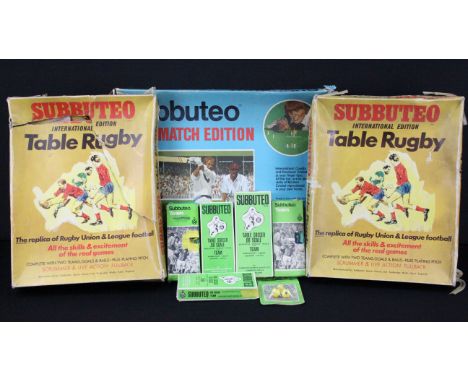 Subbuteo - Collection of Subbuteo to include 2 x boxed Rugby sets, boxed Cricket set, 5 x boxed football teams and an opened 