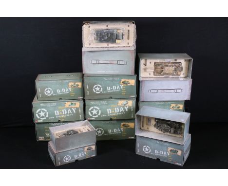12 Boxed Corgi D-Day 60th Anniversary and The Push Through Holland &amp; Germany diecast models to include CC60605 Cruiser Ta