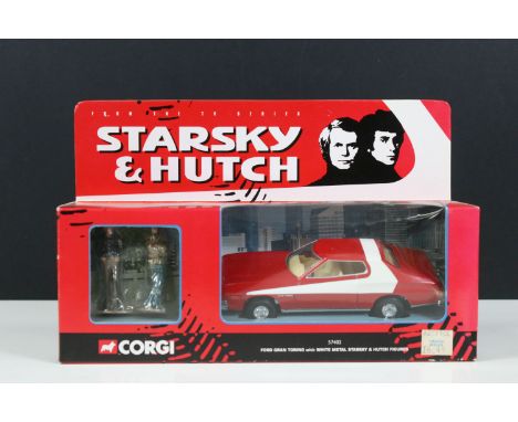 Boxed Corgi 57402 Starsky &amp; Hutch Ford Gran Torino With White Metal Starsky &amp; Hutch Figures, ex