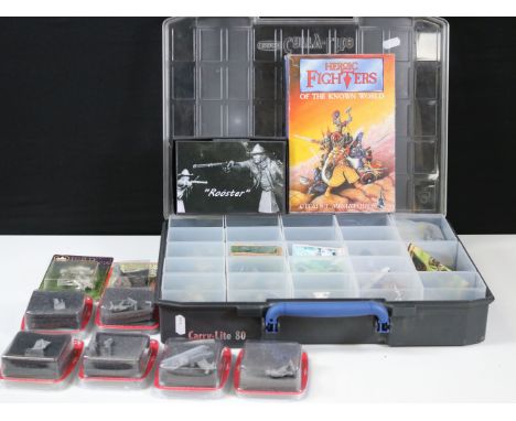 Collection of Lord Of The Rings / fantasy miniatures featuring 1 x boxed Citadel Miniatures Heroic Fighters Of The Unknown Wo