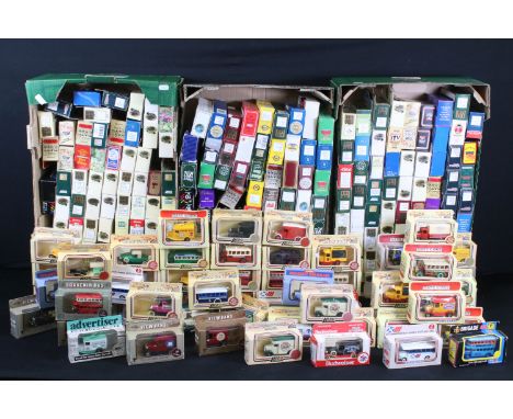 Over 250 boxed Lledo diecast models to include Days Gone, WH Smith, OXO, Boots, Vanguards, Hamleys etc, diecast ex, boxes gd 