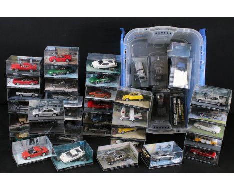 46 Boxed / cased GE Fabbri James Bond 007 diecast models to include The Man With The Golden Gun, On Her Majesty's Secret Serv