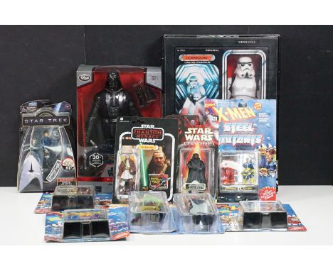 11 Boxed / carded TV / film related figures to include Star Wars The Original Trilogy Collection Stormtrooper Large Size Acti