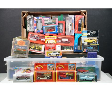 Collection of boxed diecast featuring Corgi, Exclusive First Editions "EFE", Lledo, Supreme, Majorette, NewRay, Edocar, etc (