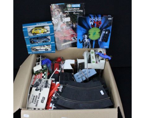 Collection of various Scalextric to include 3 x boxed Scalextric slot cars including C052 Ford Escort Mexico Special Build, C