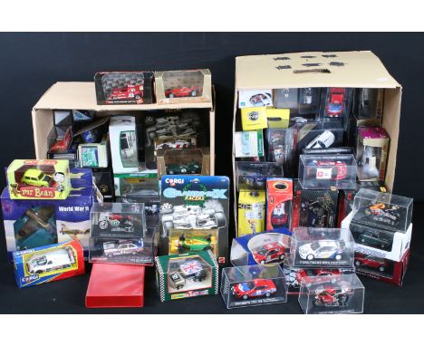 Around 80 boxed / cased diecast models to include Ixo Models, Corgi Aviation Archive World War II Europe &amp; Africa AA30701
