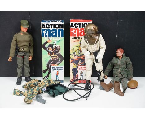 Action Man - Collection of Hasbro / Palitoy Action Man action figures to include boxed Action Soldier, boxed Action Sailor, D