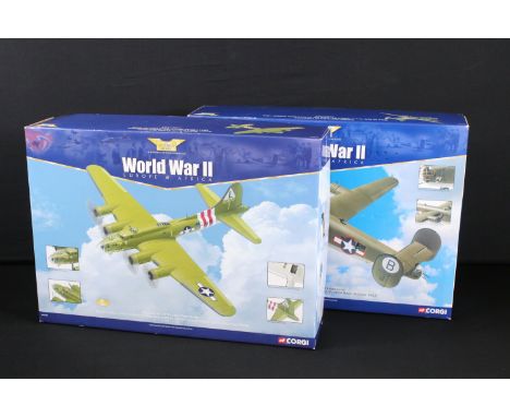 Two boxed Corgi Aviation Archive Europe &amp; Africa 1/72 diecast models to include AA33302 Boeing B-17F Flying Fortress Swee