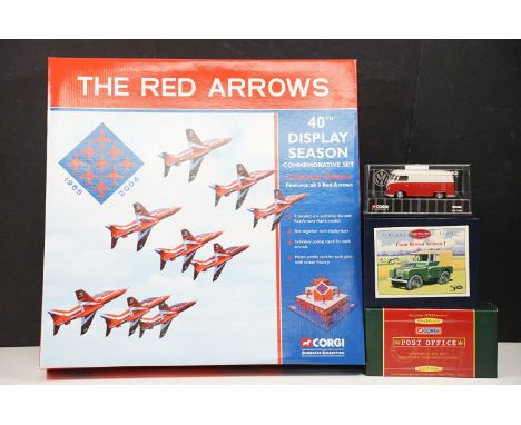 Four boxed / cased diecast models to include Corgi Showcase Collection CSFS11009 The Red Arrows 40th Display Season Commemora