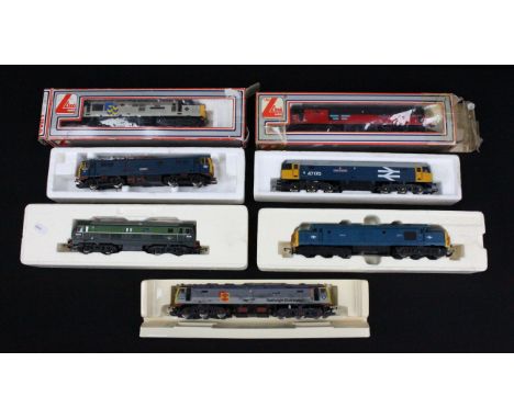Seven OO gauge locomotives to include boxed Lima The Cardiff Rod Mill, boxed Lima Resurgent, Hornby Repta, Hornby D6119, Horn
