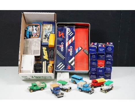 21 Boxed diecast models to include 3 x Matchbox MB Series models and 18 x Corgi models, together with a small quantity of loo