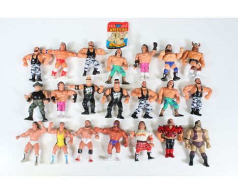 Wrestling - 21 WWF &amp; WCW figures to include 17 x Hasbro WWF (Nasty Boys, Hawk, 2 x Brutus the barber Beefcake, 2 x Jake t