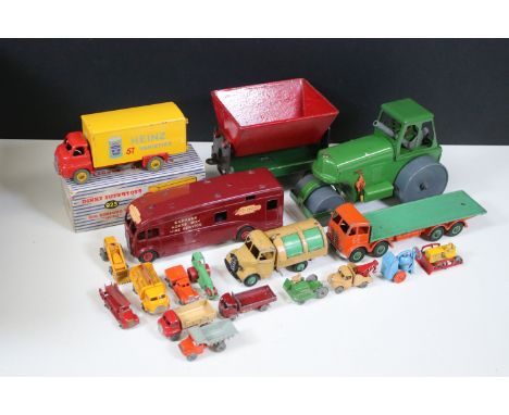 Collection of diecast and tin plate models to include boxed Dinky Supertoys 923 Big Bedford Van 'Heinz', Triang Minic M108 Ro