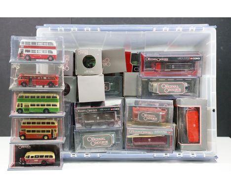 41 Boxed / cased Corgi Original Omnibus diecast model buses to include Bus Operators In Britain and Limited Edition examples,