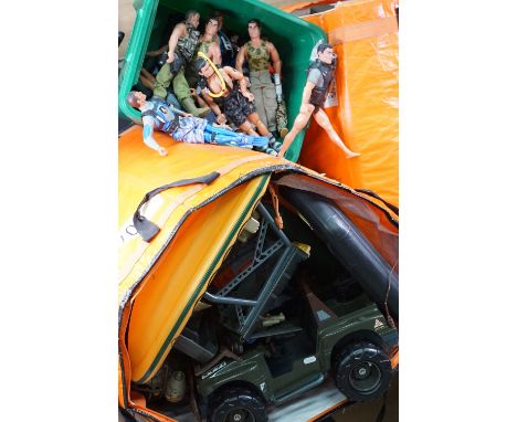 Action Man - Very large collection of Hasbro Action Man figures, vehicles and accessories to include boats, armoured vehicles
