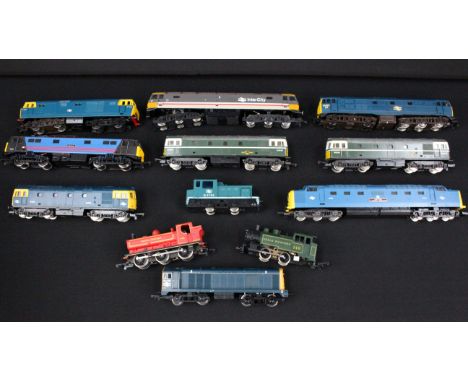 12 OO gauge locomotives to include Hornby Caledonian No. 86245, Lima The Fife &amp; Forfar Yeomanry No. 9006, 2 x Lima Britis