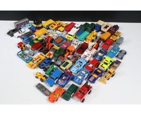 Collection of diecast models to include Majorette, Corgi, Matchbox, Mattel Hot Wheels featuring redline