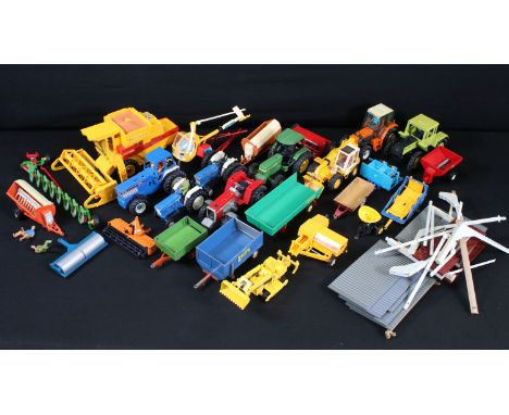 25 Farming related diecast models to include Britains and Dinky examples featuring Britains Renault 145-14 Turbo, Britains MB