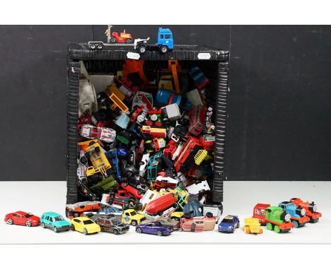 Collection of Mid 20th C onwards diecast models featuring Matchbox Sea Kings, Matchbox Superfast, Maisto, ERTL, Corgi, Burago