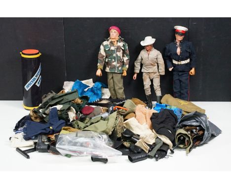 Action Man - Collection of original Palitoy Action Man figures, clothing and accessories to include 4 x action figures in dif