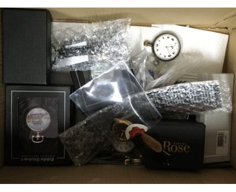 A mixed collection of watches including a silver cased pocket watch (seen working), Silver hallmarked bangle, Lorus watch, Ed