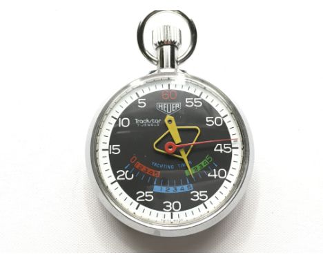 A Heuer Trackstar yachting timer. In excellent condition seen running. Postage B