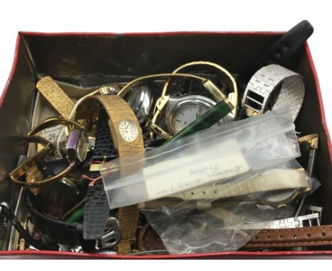 A collection of vintage watches including Rotary, Excalibur, Seiko etc. This lot cannot be posted