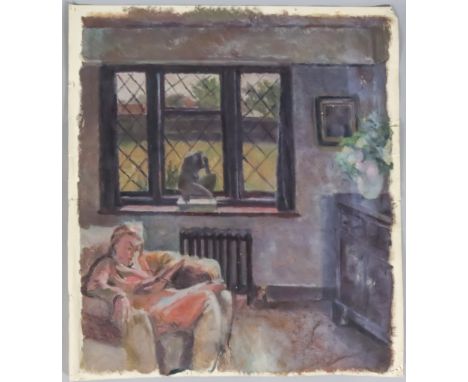 ***Dorothy Hepworth (1894-1978) aka Patricia Preece (1894-1966) - Portfolio of oil paintings, watercolours and sketches, incl